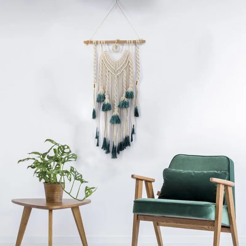 Тканые гобелены Macrame, богемная изысканность ручной работы, богемные художественные квартиры с кисточками, украшения для дома