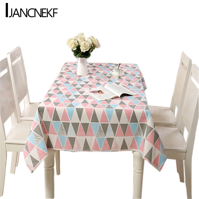 Tablecloth printing color cotton and linen rectangular tablecloth restaurant supplies living room decoration wholesale 2019 | Дом и сад