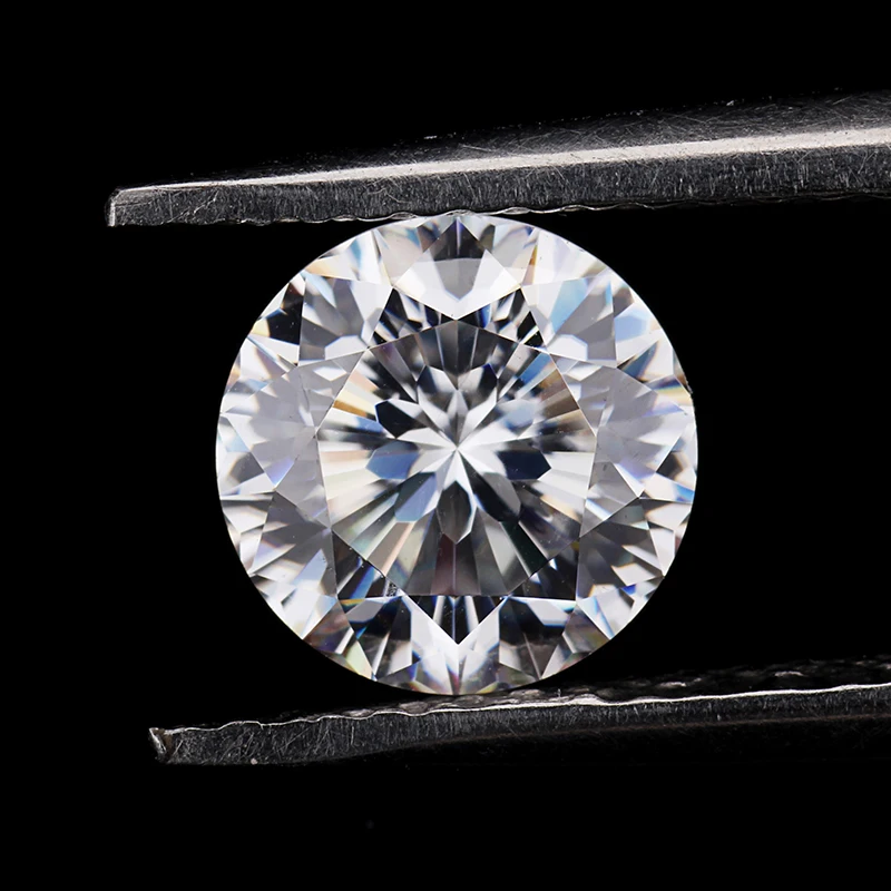 0.8ct DEF White color moissanites 6.0mm round 9 hearts and 1 flower cut moissanites loose stone for jewelry making 0.8ct DEF White color moissanites 6.0mm round 9 hearts and 1 flower cut moissanites loose stone for jewelry making