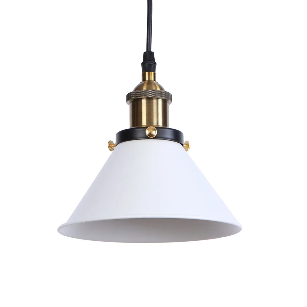 

White American Design Pendant Light Bedroom Iron bar Study Lamp Restaurant E27 Pendant Lamp Led Pendant light RPL0017