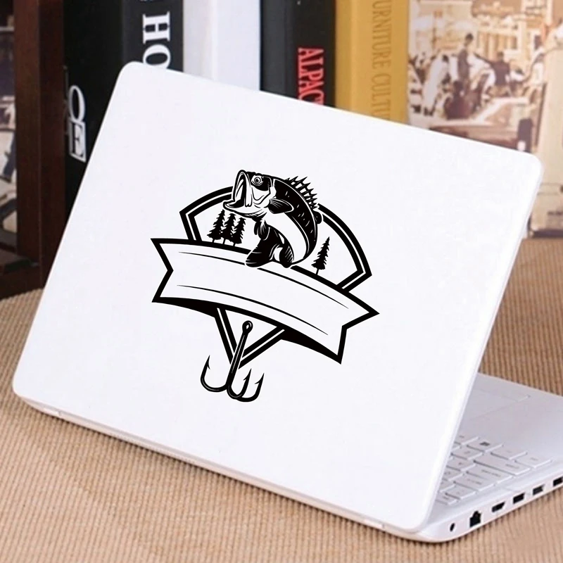 Fish Hook Vinyl Stickers Laptop Decor