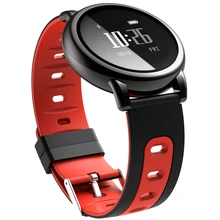 D8 Round Dial font b Smartwatch b font Intelligent Silicone Wristband Sport Fitness Men Women Heart
