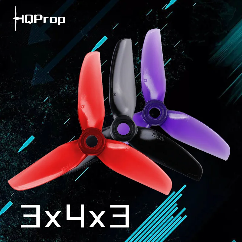 HQ 3X4X3 POPO 3040 3 дюйма лопасти/tri blade пропеллер prop совместимый T Motor мотор для FPV RC