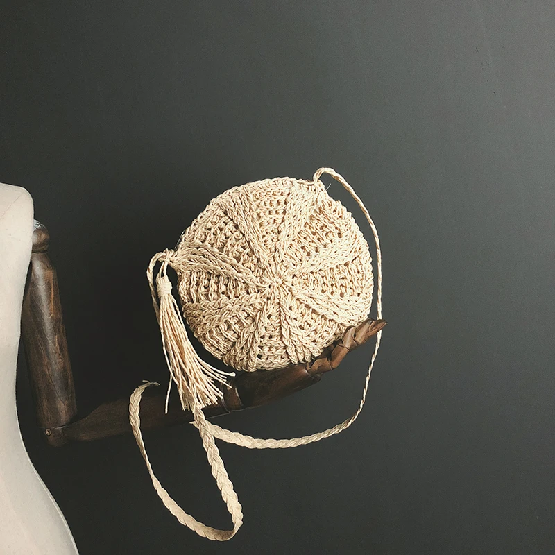 La Borsa Spalla A Delle Estate brown Di Per Beige Donne Piccole Signore Festa Paglia Tessuto Spiaggia Del Borse Rotonda Tracolla Naturale Caldo Bali Progettista Sacchetto xqZTWPYF