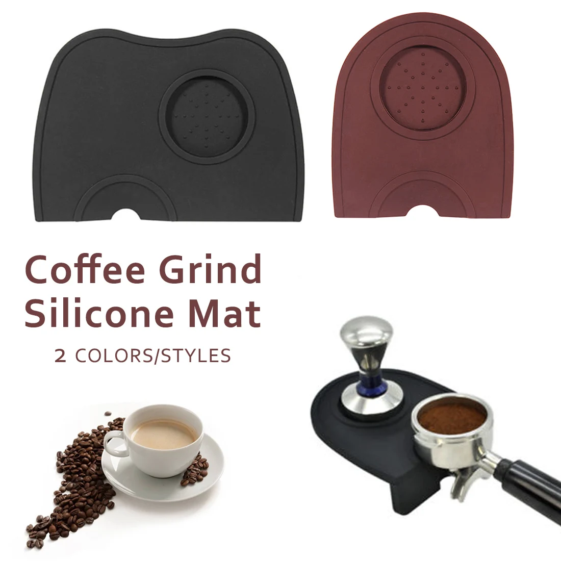 

Manual Barista Coffee Espresso Latte Art Pen Tamper Holder Non-slip Silicone Pad Mat Kitchen Tool Coffee Accessories