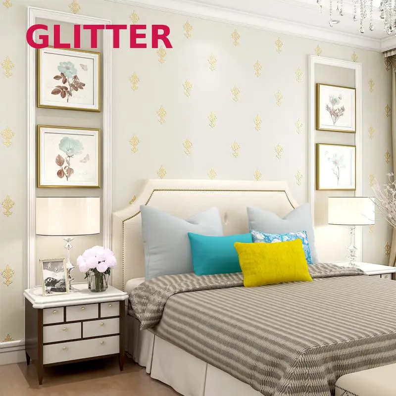 

Modern Bedroom 3d Wallpaper roll Three-dimensional Relief Simple European Style Living Room Tv American Flower Wallpaper