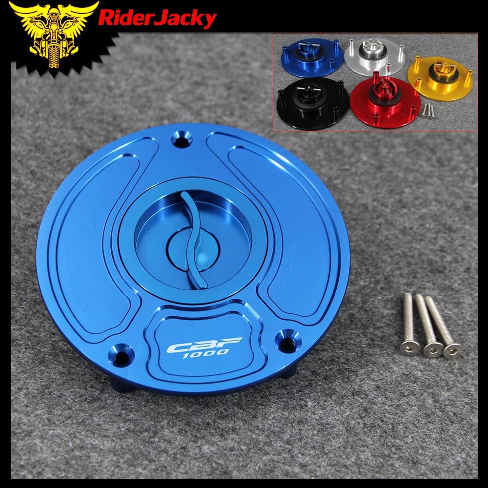 CNC Aluminum Motorcycle Keyless Fuel Tank Gas Cap Cover For Honda