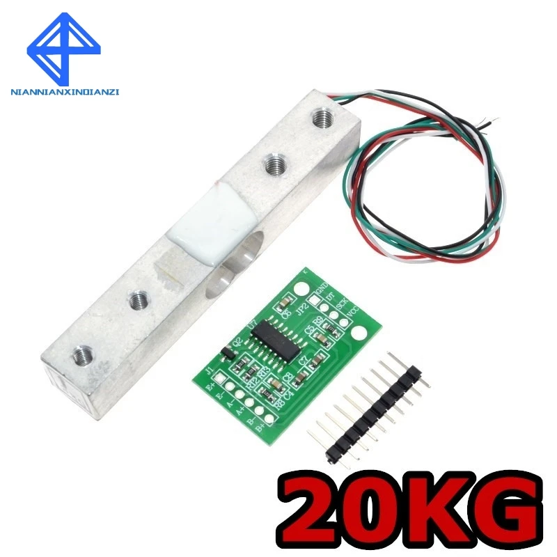 

Digital Load Cell Weight Sensor 20KG Portable Electronic Kitchen Scale + HX711 Weighing Sensors Ad Module