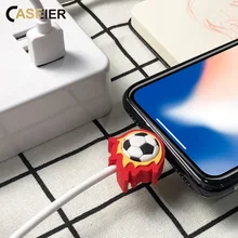 Caseier USB кабель для Apple iPhone 7 8 X 6s 6 5S 5 зарядное устройство ce Быстрая зарядка пламя футбол телефонные кабели данных Кабо интимные аксессуары