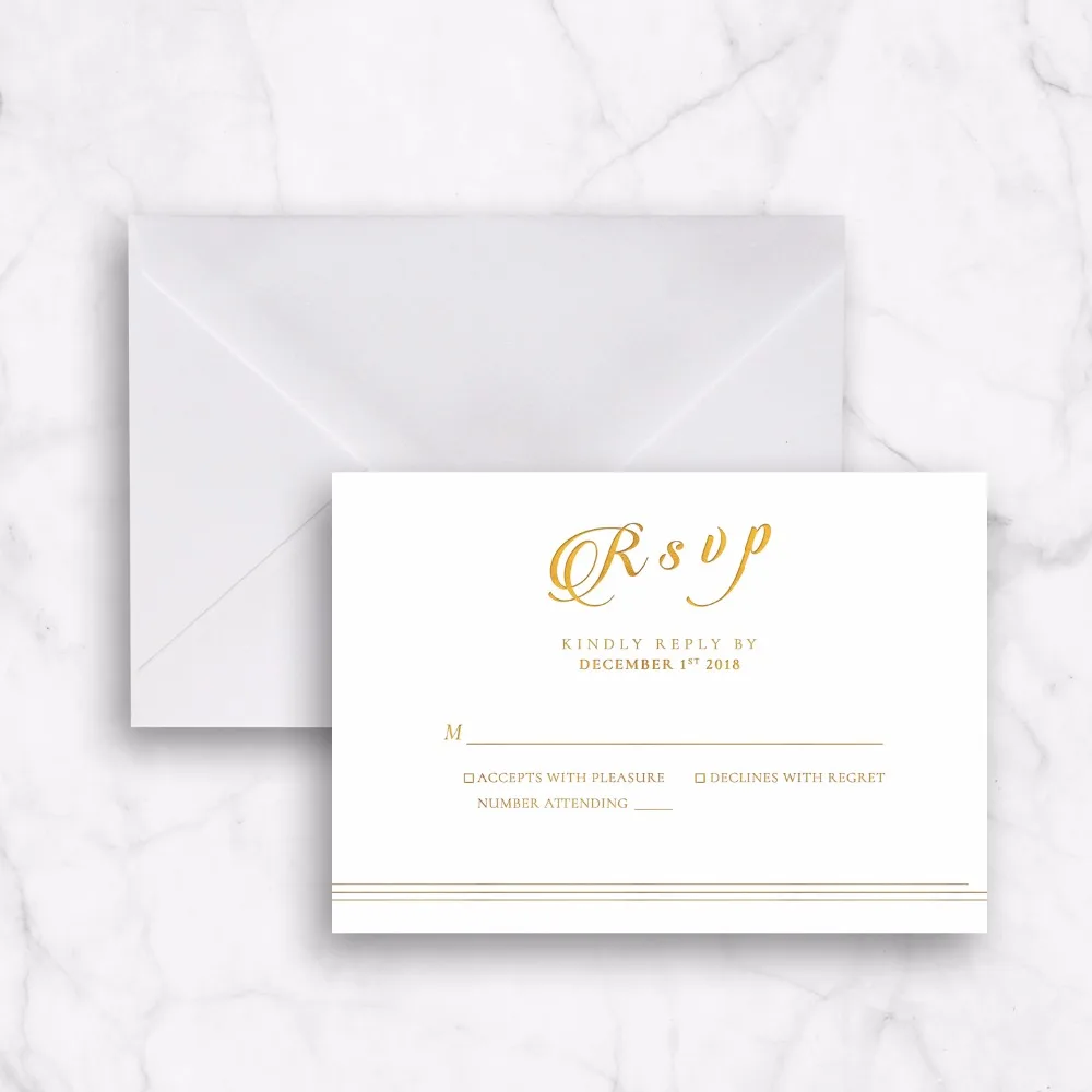Pearl Paper Invitation card