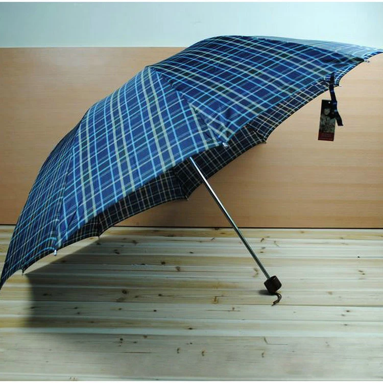 

Lattice Grid ThreeFold Anti-UV Sun/Rain umbrella rain women/men Stick Outdoor brand Big Parasol British style Oversized Umbrella