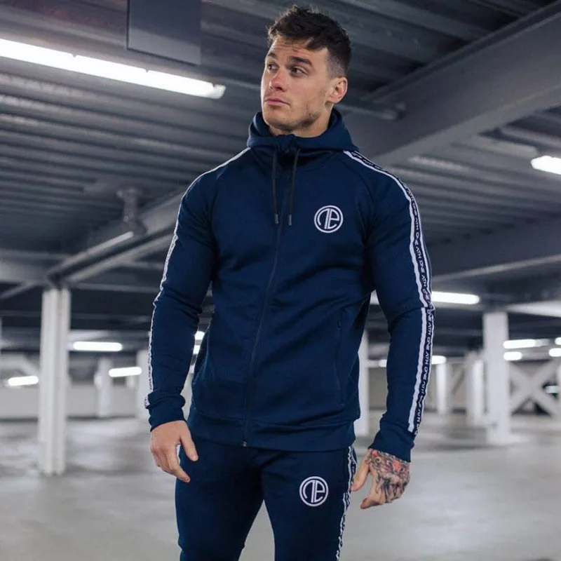 

2019 gyms Hoodie Clothes Bodybuilding Sweatshirt Warm Clothing zipper conventional Cotton Sweatshirts Pullover