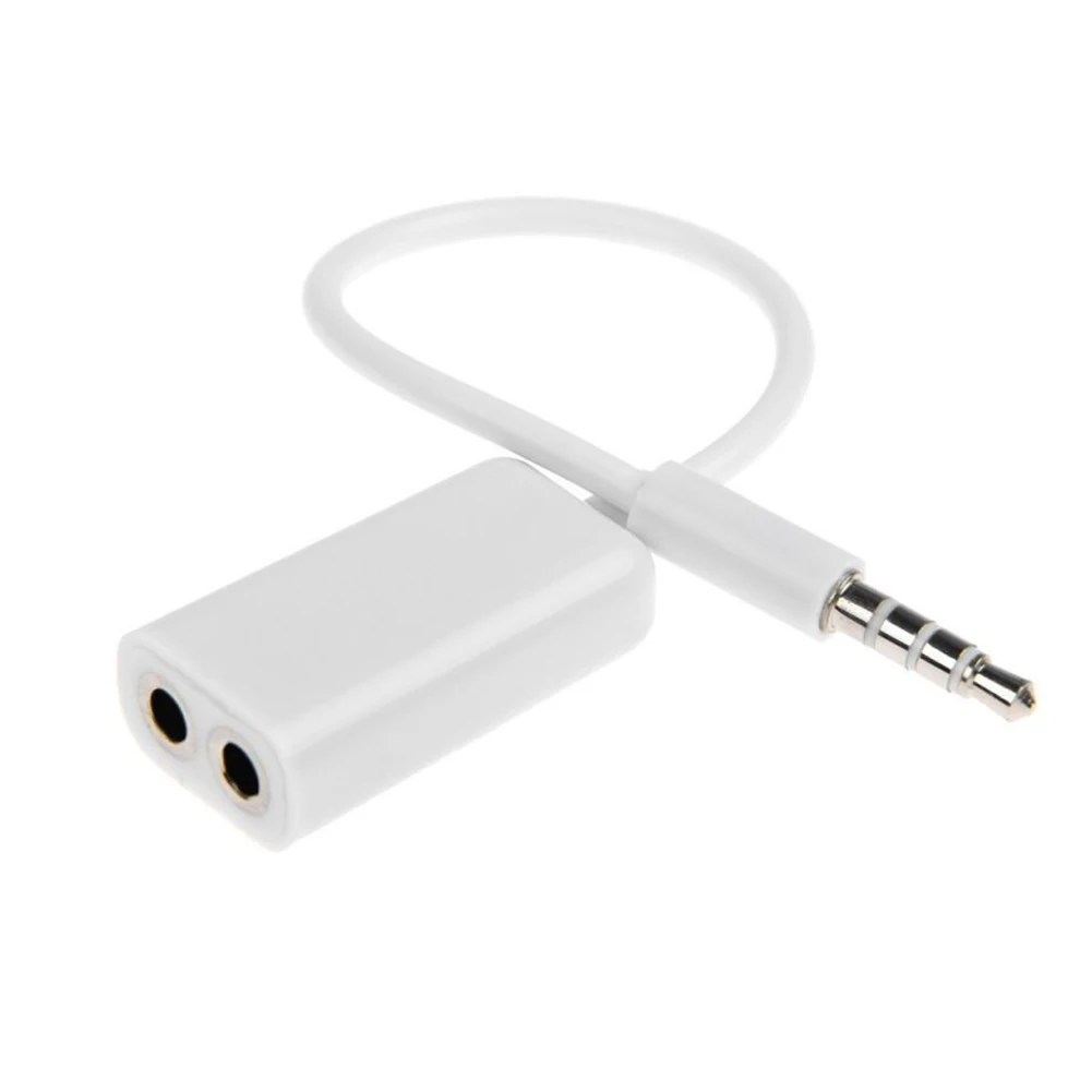 

3.5mm Dual Jack Earphone Headphone Splitter Adapter For Samsumg iPhone Phone Laptop Tablet MP3 Player Audio Devices S288