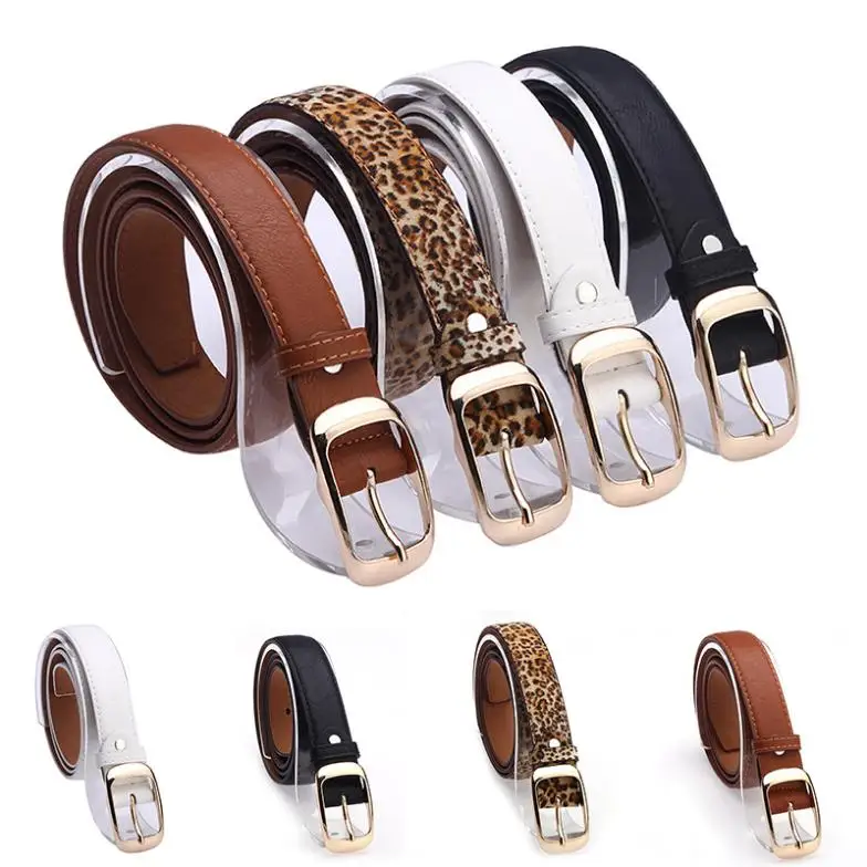 New 2016 Fashion Women Belt Brand Designer Hot Ladies Faux Leather Metal Buckle Straps Girls Fashion Accessories