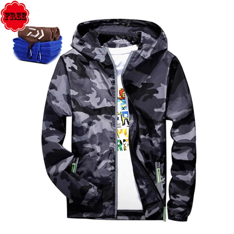 

Fishing Clothing Breathable Waterproof Men Jacket Winter Quick Drying Fishing Shirt Long Sleeve Hooded Outdoor Fishing Clothes