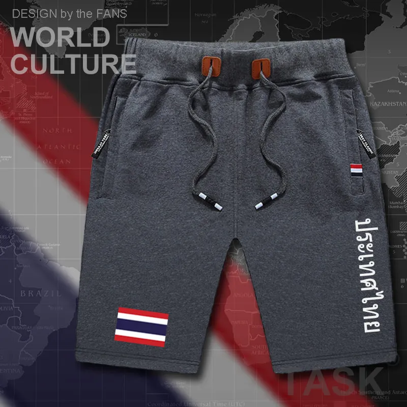 Thailand мужские пляжные шорты новинка для тренировок с флагом карманами на молнии