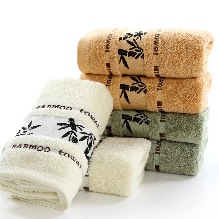 Thick Hand Washing Towel Black Ink Bamboo Jacquard Width Break Soft