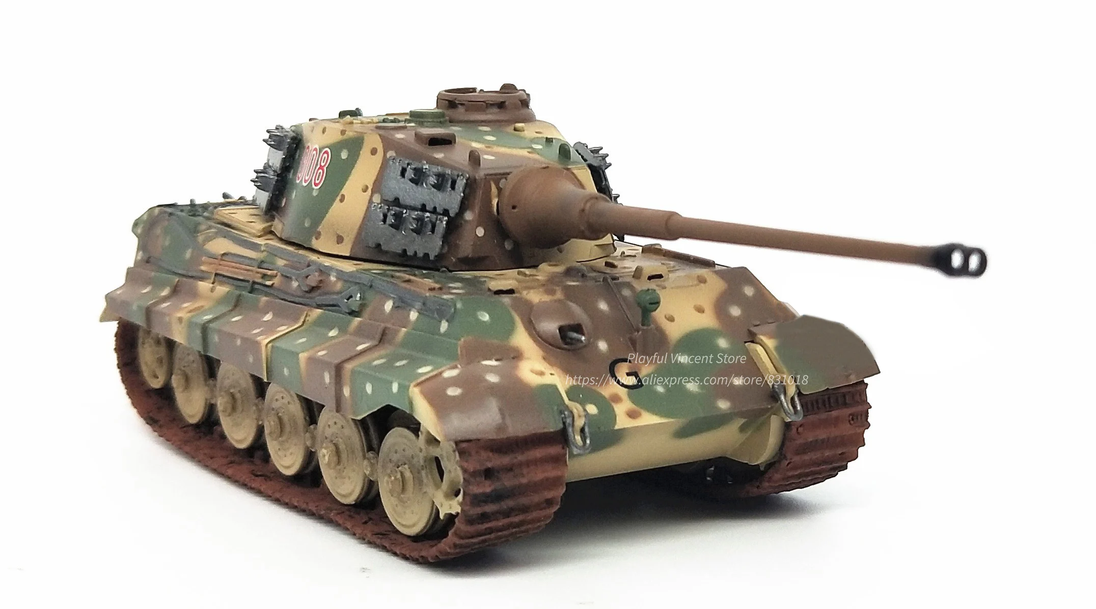 1:72 немецкий танк короля тигра Pip 008 Коллекционная модель сражения булжа труба| |
