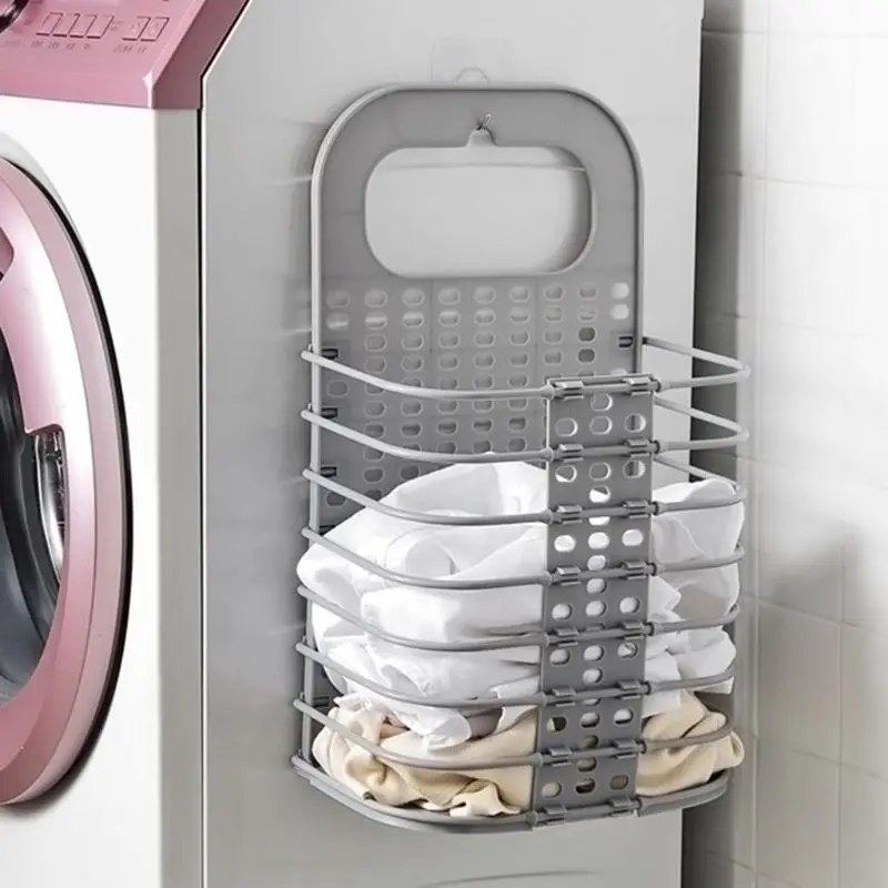 البلاستيك للطي شنقا سلة الغسيل الملابس القذرة النعش لعب تخزين الملابس منظم بن الحاويات مع مقبض لزجة هوك البلاستيك للطي شنقا سلة الغسيل الملابس القذرة النعش لعب تخزين الملابس منظم بن الحاويات مع مقبض لزجة هوك