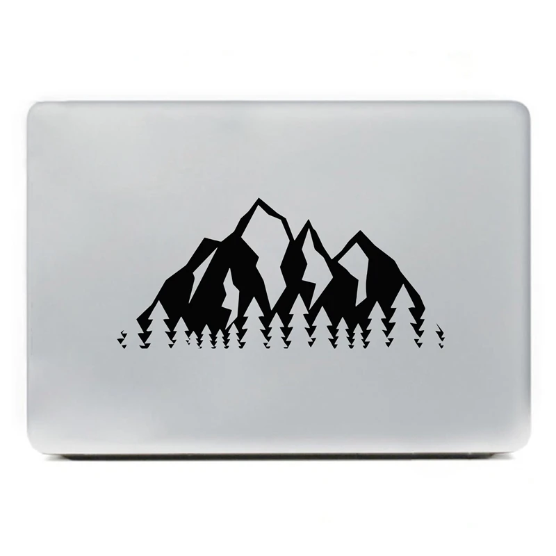 Mountain Tree Decal Laptop Decor