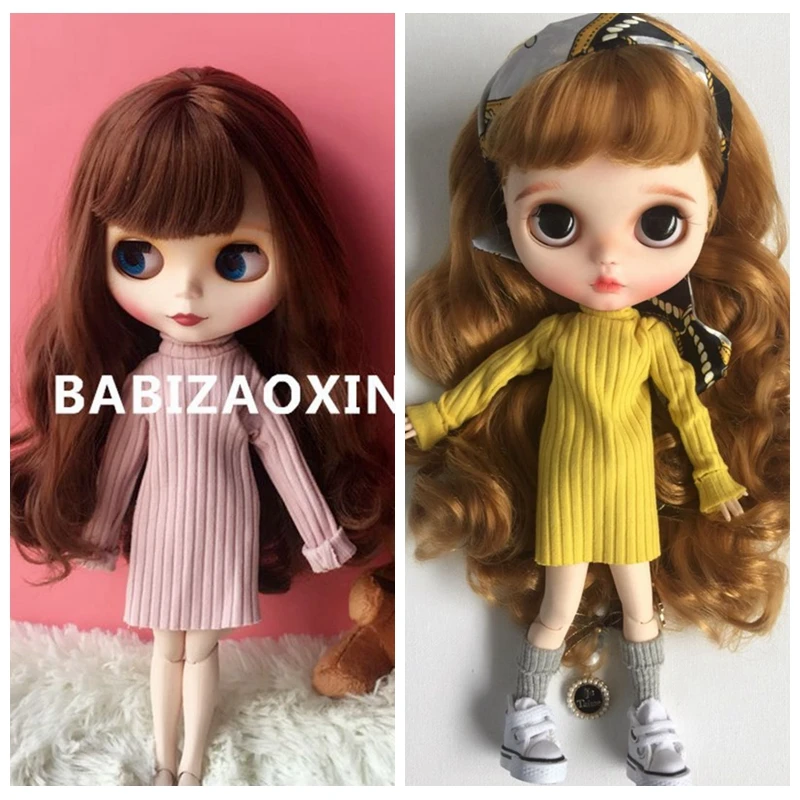 Красочные Blyth куклы одежда Blyth свитер для 1/6 Аксессуары куклы(fit Blyth, Barbies, Kurhn, 1/6 bjd, azone, fr, 1/6 кукла