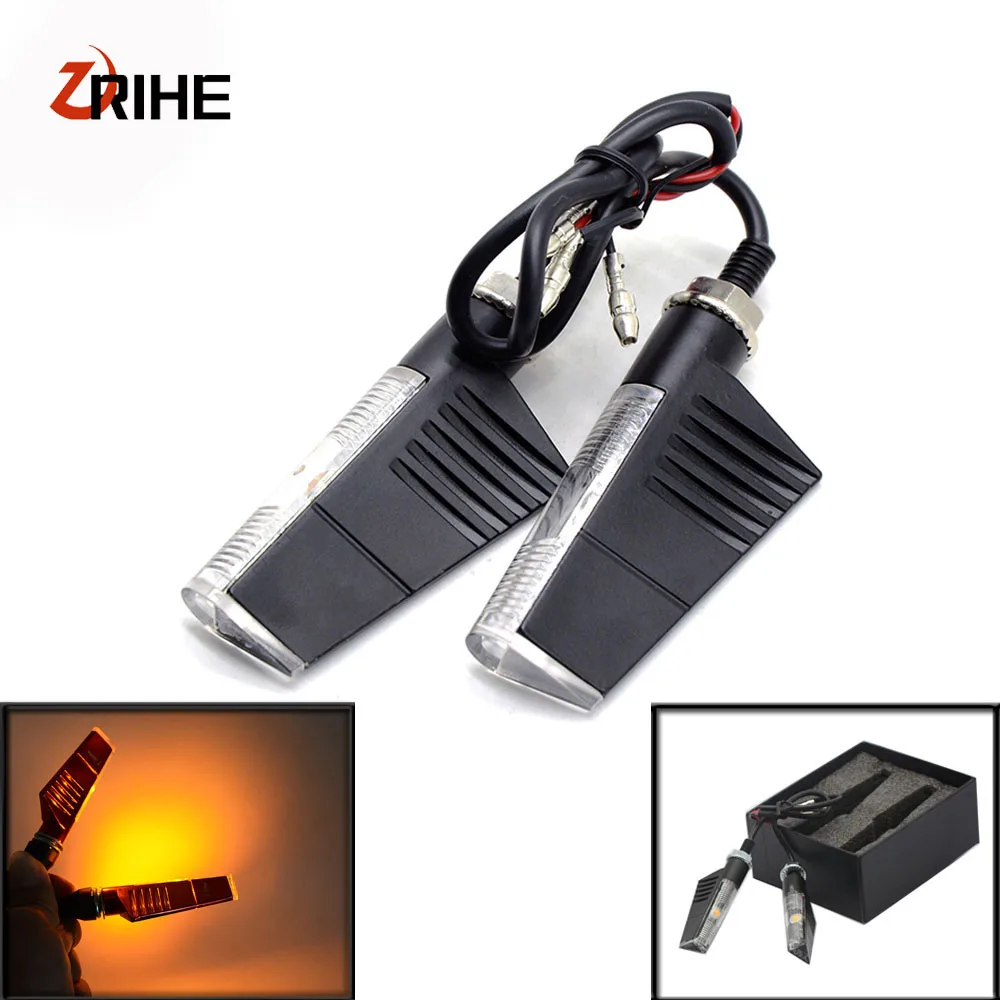 

Universal moto Motorcycle Sportster LED Turn Signals Indicators Flashing Blinker for TRIUMPH BONNEVILLE T120 DAYTONA 675 R