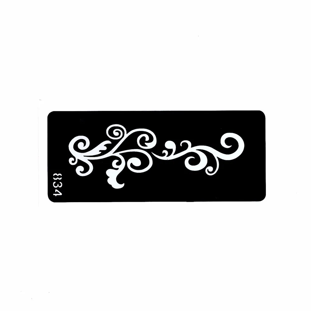 5 Pieces Small Henna Tattoo Stencil Leg Body Art Paint Tribal Totem Design Unisex Paste Drawing Mehndi Tattoo Template Number#01 (5)