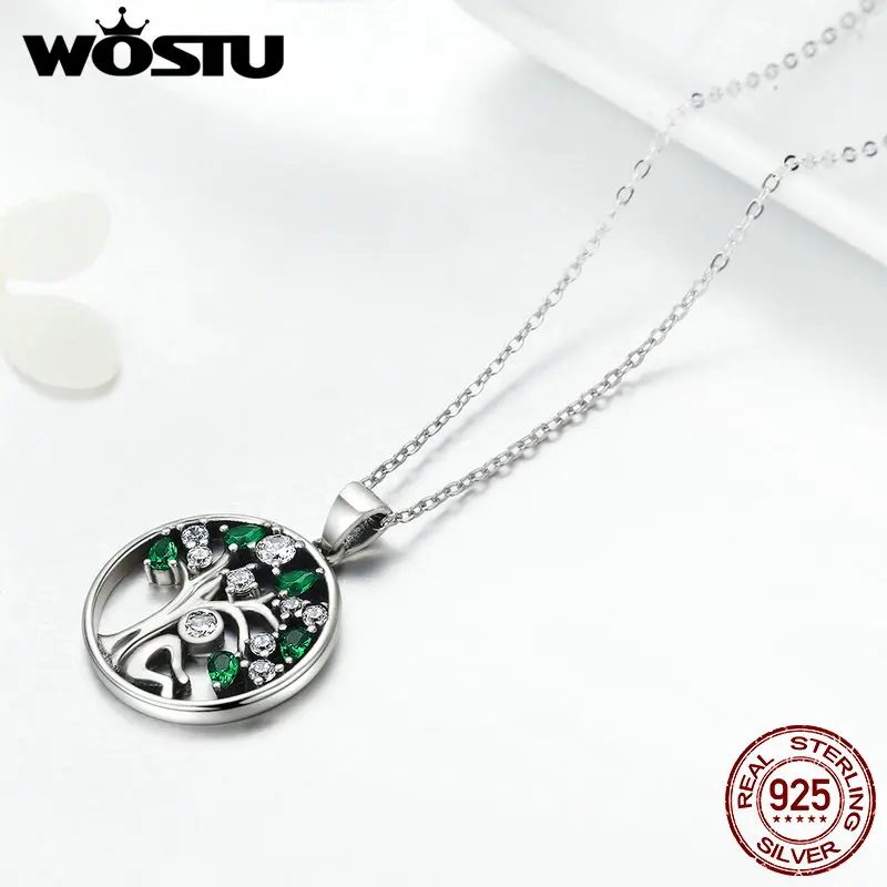 Ожерелье женское из серебра 925 пробы с подвеской в виде дерева|sterling silver|925 sterling