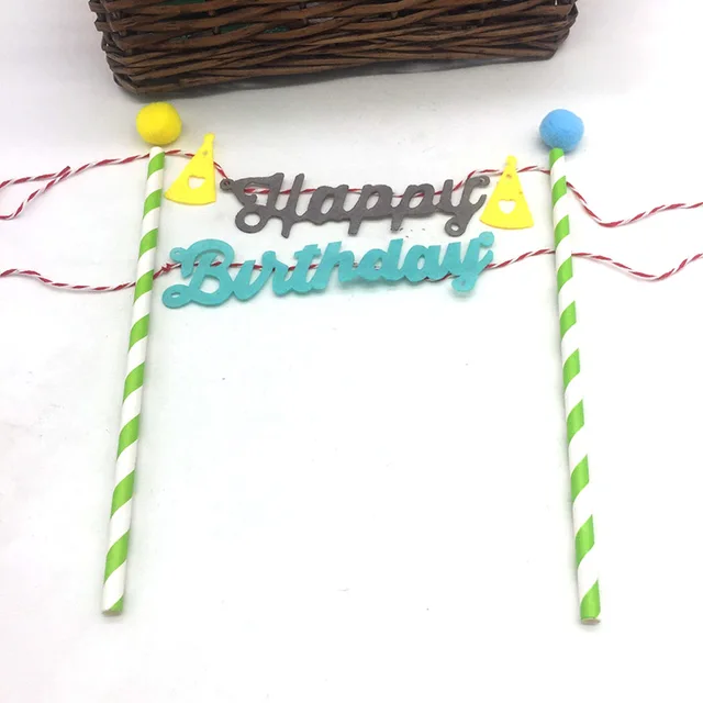 happy birthday flags banners cake toppers birthday cake topper kids birthday flags banners
