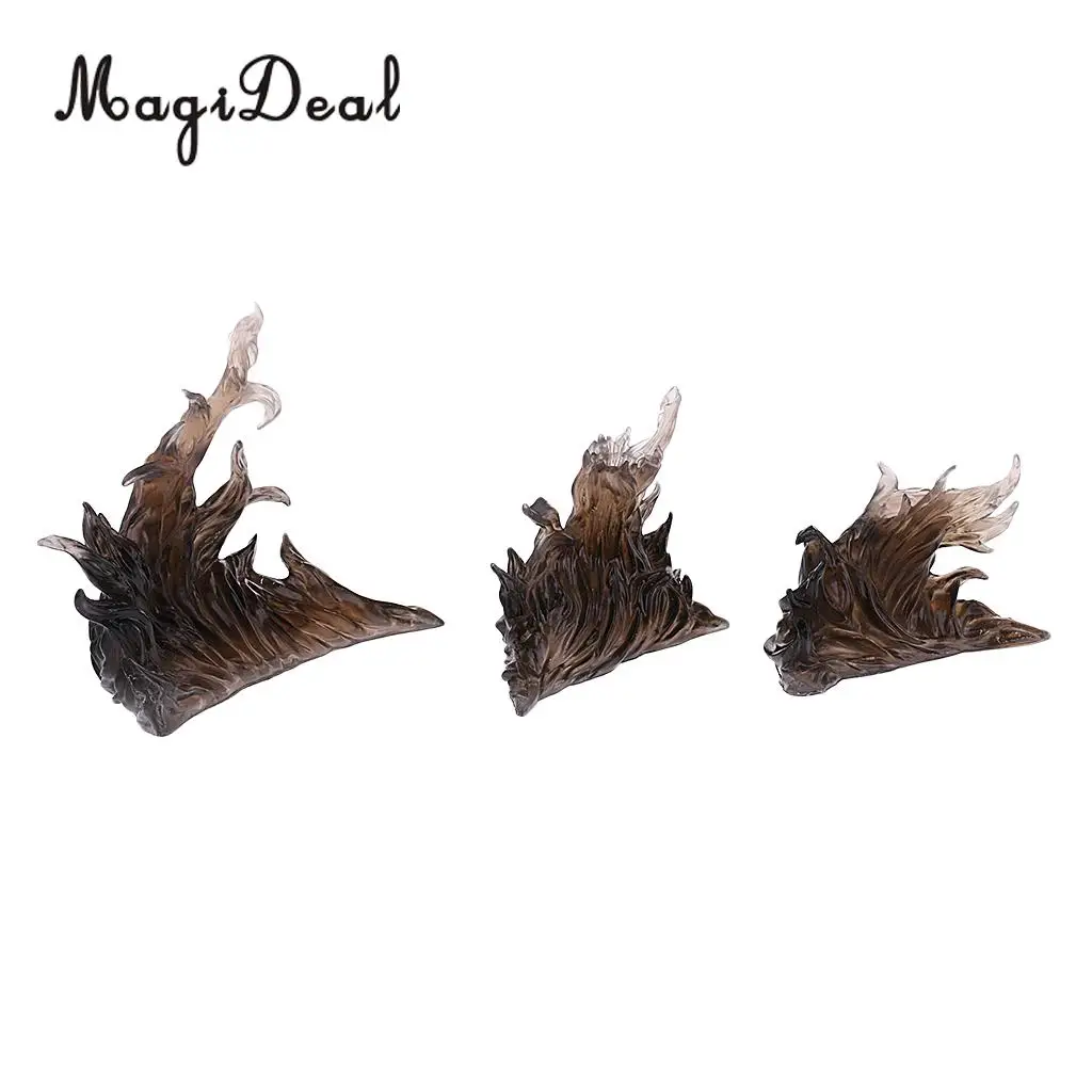 MagiDeal DIY Burning Flame Effect Action Figure Display Stand for Gundam Anime TV Movie Lovers Home Table Ornament Toy