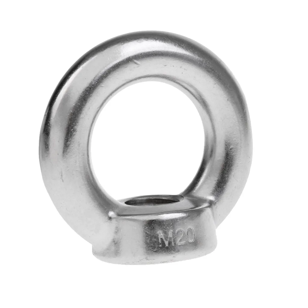 M6/M8/M10/M12-M22 304 Stainless Steel Lifting Eye Nut Ring Shape Nuts 6mm