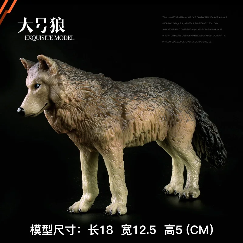 Original wild life zoo animal model Big Steppe Wolf