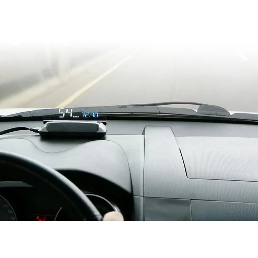 Автомобильный дисплей на лобовое стекло M20 Mirror HUD проектор скорости OBD2 датчик KMH/KPM