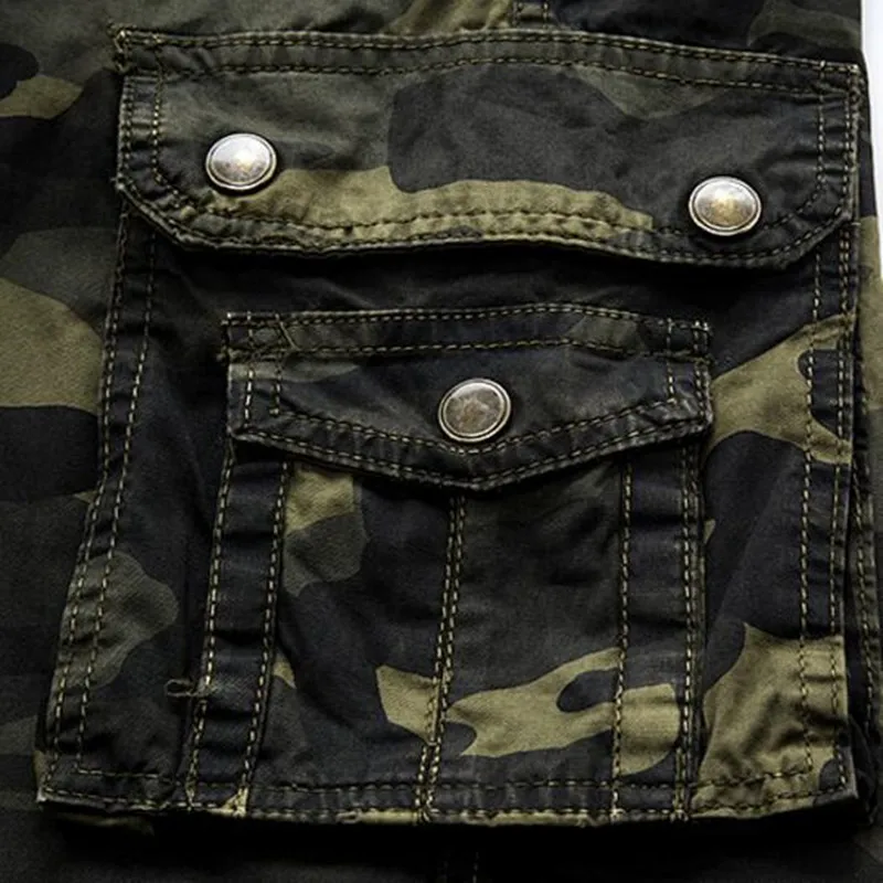 Seller Cargo Shorts Men Cool Camouflage Summer Hot Sale Cotton Casual Men Short Pants Brand Clothing Comfortable Camo Men Cargo Shorts