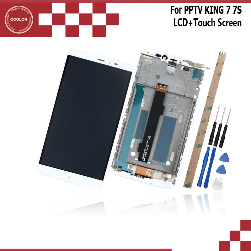 Ocolor для PPTV King 7 ЖК-дисплей + сенсорный экран с рамкой 2560x1440 протестированная сборка