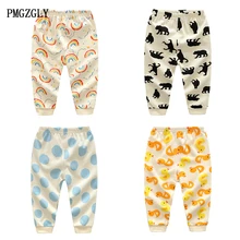 Штаны для маленьких мальчиков и девочек, модные штаны с животными, Хлопковые Штаны-шаровары для маленьких девочек, повседневные штаны, одежда для мальчиков и девочек, нижнее белье