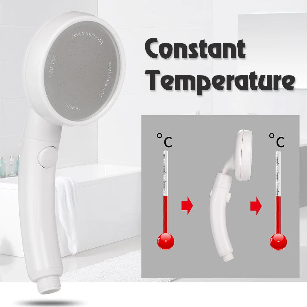 

Universal 15MM Shower Head ABS +stainless Bath Shower Water Saving High Pressure Head Handheld Water Saving for Bathroom