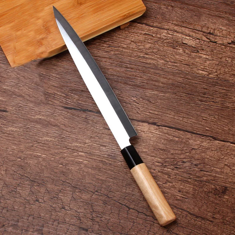 Free Shipping YILang Stainless Steel Kitchen Sashimi Salmon Knife Chef Raw Fish Fillet Sashayed Cooking knives For Gift | Дом и сад