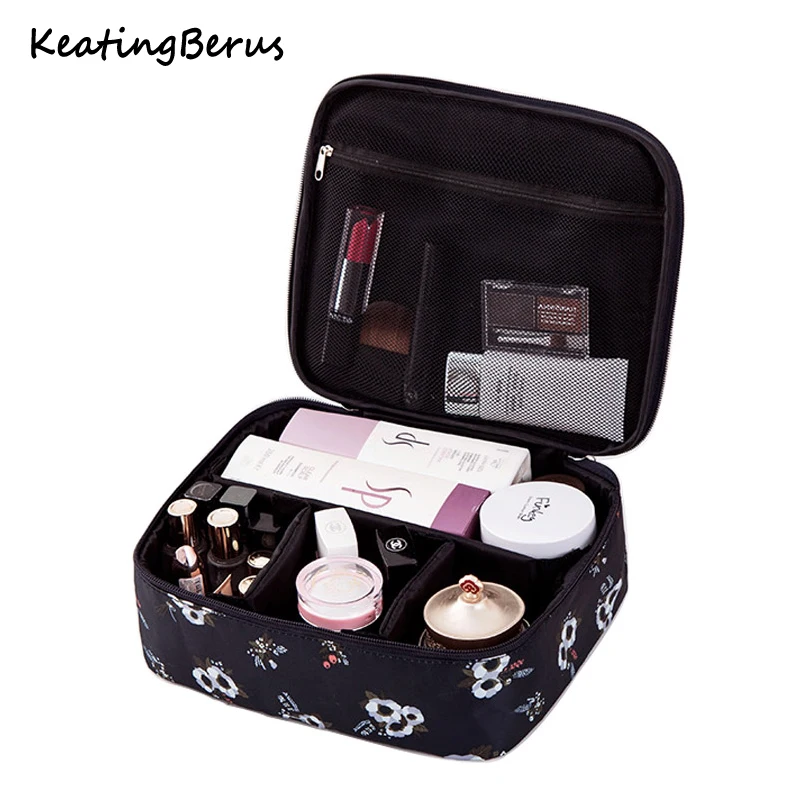 متعددة الوظائف للماء المحمولة منظم حقيبة مستحضرات التجميل قدرة كبيرة النساء السفر ضرورة الجمال حقيبة مستحضرات تجميل