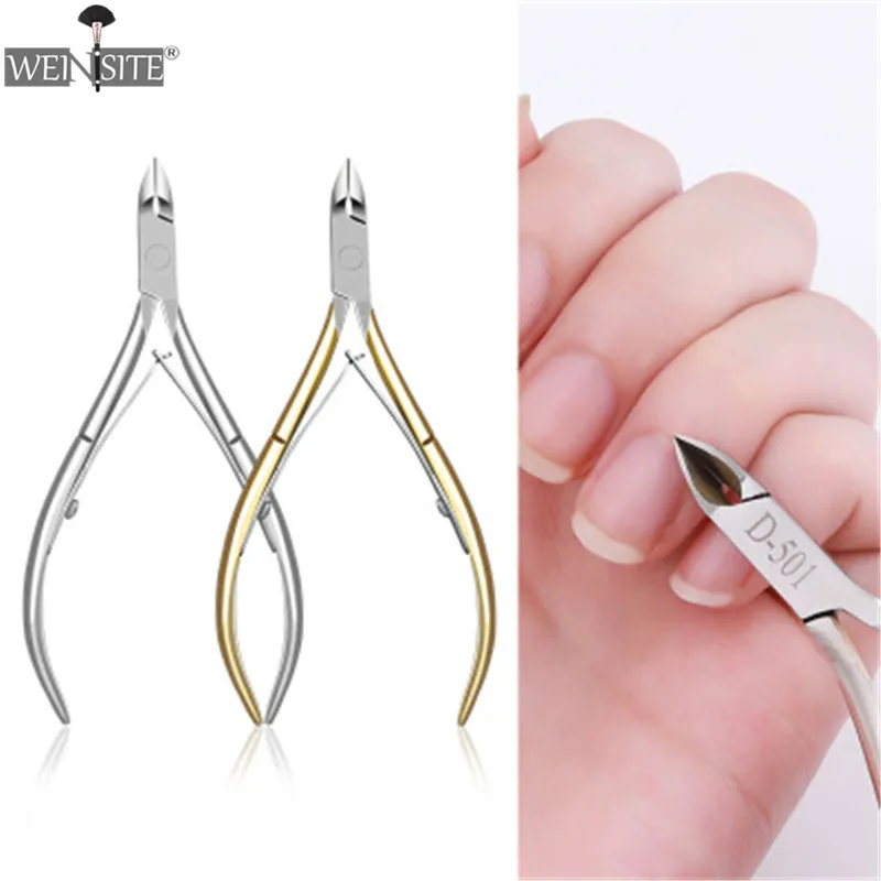 

1pcs Gold/Silver Nail Cuticle Scissors Nail Tools Clipper Nipper Dead Skin Remover Manicure Trimmer Nail Art Tool for Beauty