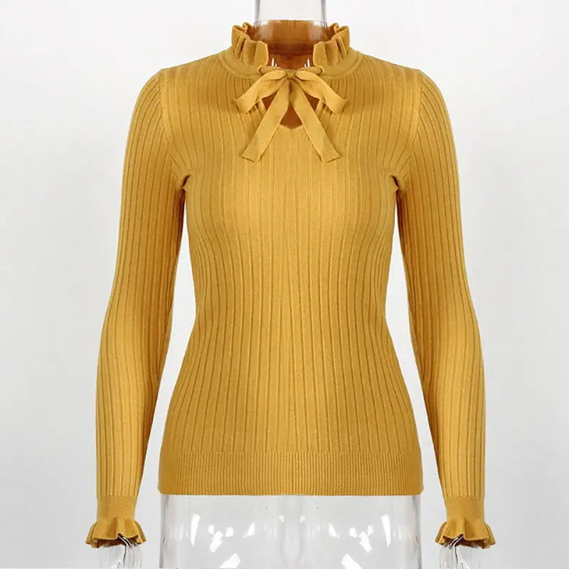 Casual-Slim-Sweater-Women-2018-Autumn-Spring-Knitted-Sweater-Lace-Up-Flare-Long-Sleeve-Ruffle-Knitting.jpg_640x640 (5)_