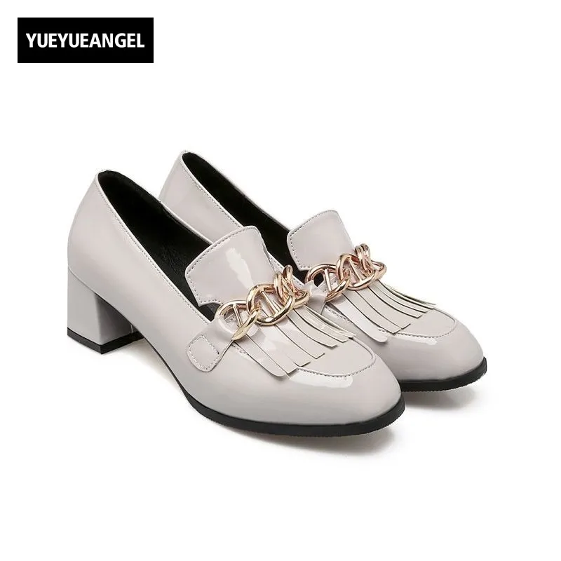 casual block heel shoes