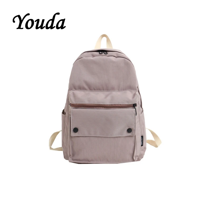 Youda, корейский стиль, модные, подходящие цвета, колледж школы, студенческий рюкзак, высококачественные рюкзаки, простая повседневная сумка на плечо