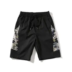 Минималист Лето китайский стиль Для мужчин свободные льняные шорты по колено короткие брюки мужские бермуды Повседневное шорты QT3023-0738