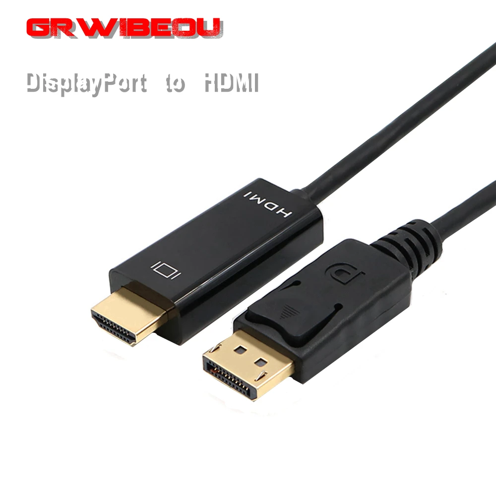 

25cm HD 4k x 2K Displayport DP to HDMI 4K/2K/1080P Converter Cable 20pin DisplayPort to HDMI Adapter Cord Support Stereo 4D QXGA