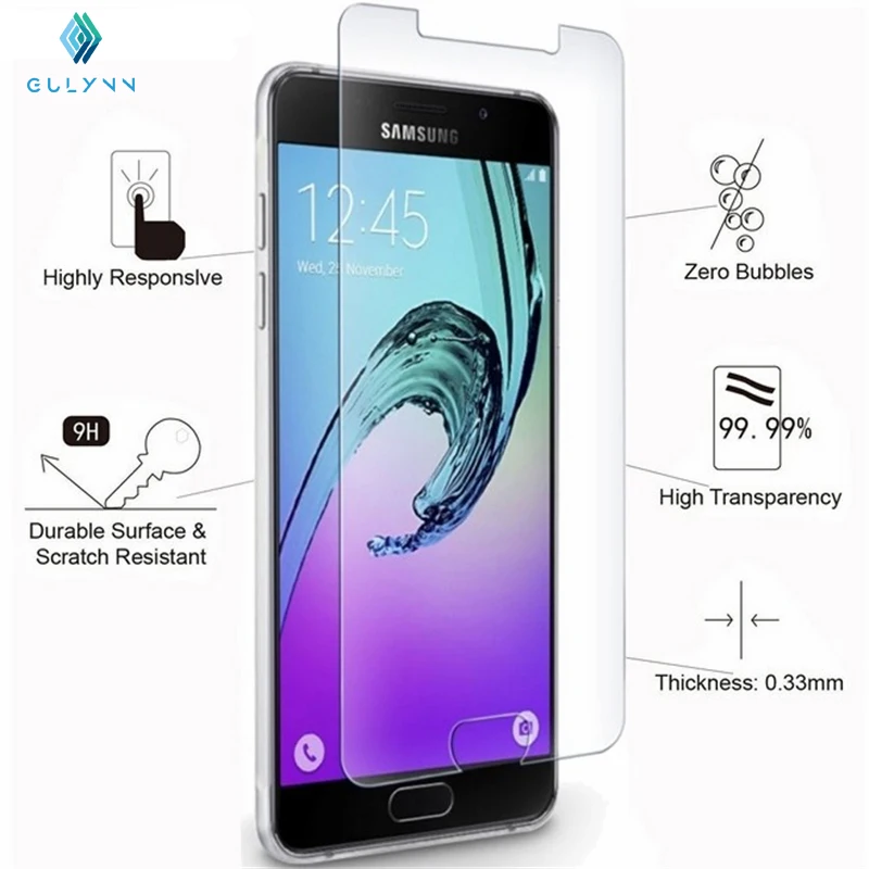 Xindiman 2.5D SM-A310F Защитное стекло для Samsung A3 2016 Закаленное пленка Galaxy защита экрана |
