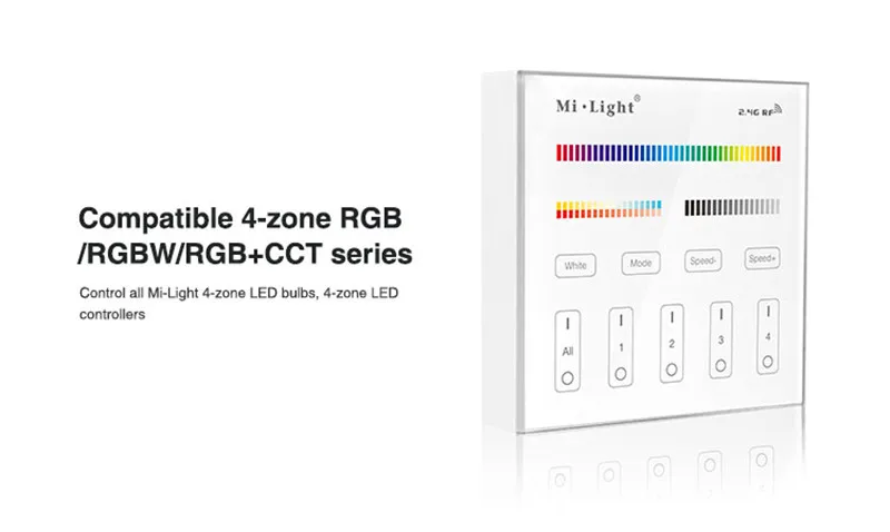 Milight T1/T2/T3/T4/B0/B1/B2/B3/B4/B8 яркость/CT/RGB/RGBW/RGB+ CCT 2,4G беспроводной светодиодный умный пульт дистанционного управления регулятор линейного светильника