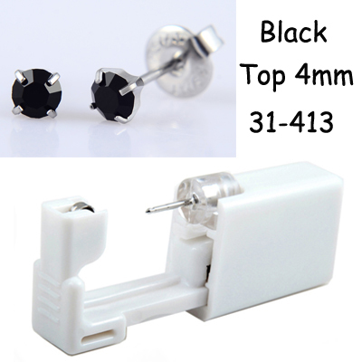 Disposable Sterilized Safety Nose Ear Piercing Unit Cartilage Tragus Helix Piercing Gun Tool Kit Build In Ear Studs Earring