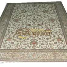 Натуральная Овечья шерсть растительный дизайн ручной работы ковер для спальни Listinggc117psilkyg28