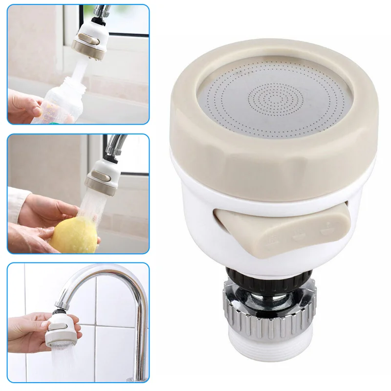 

Faucet Nozzle Filter ABS Silicone Sprinkler TAP Adapter Water Saving Practical Tap Aerator Diffuser Kitchen Sink Multi-Function